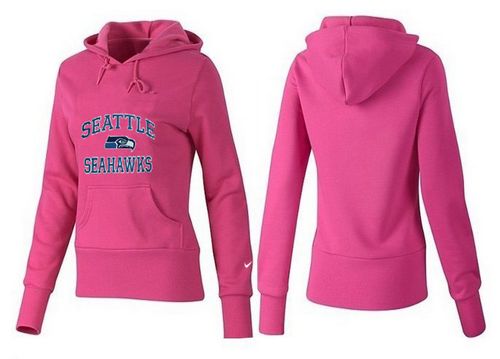 Women's Seattle Seahawks Heart & Soul Pullover Hoodie Pink