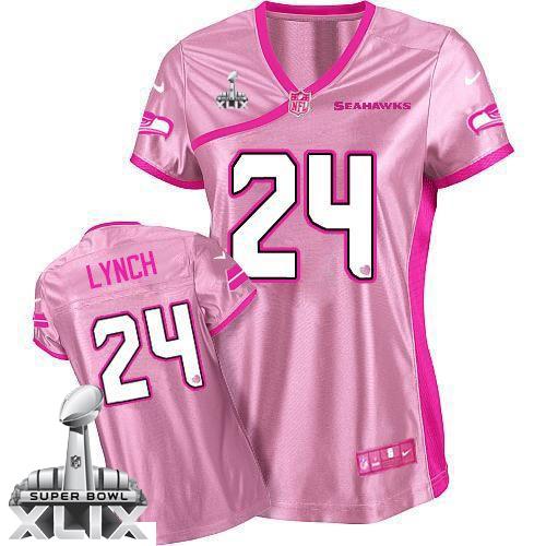 seahawks women's pink jersey