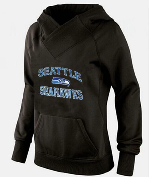 Women's Seattle Seahawks Heart & Soul Pullover Hoodie Black