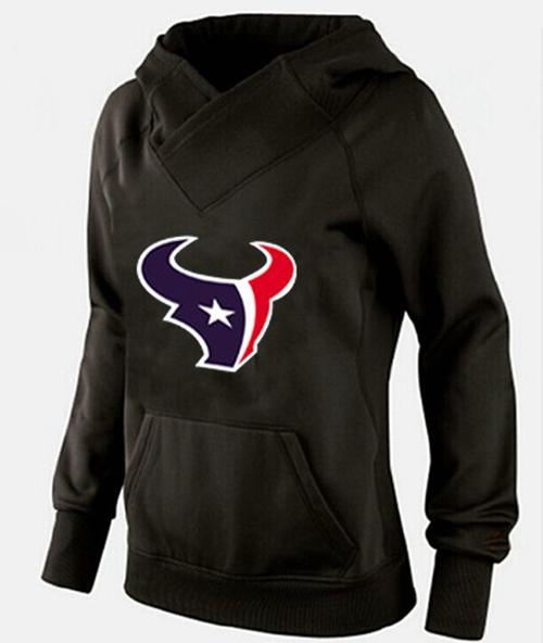 Women's Houston Texans Logo Pullover Hoodie Black