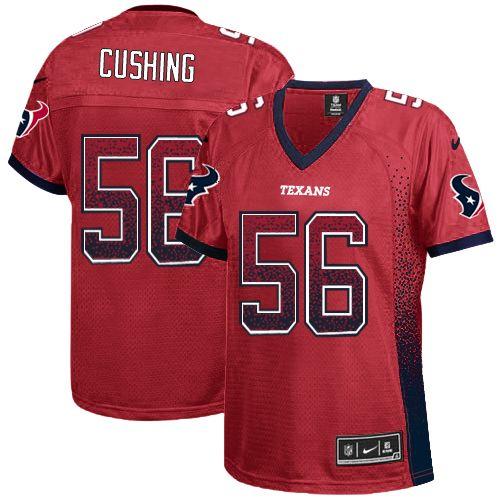  Texans #56 Brian Cushing Red Alternate Women's Stitched NFL Elite Drift Fashion Jersey
