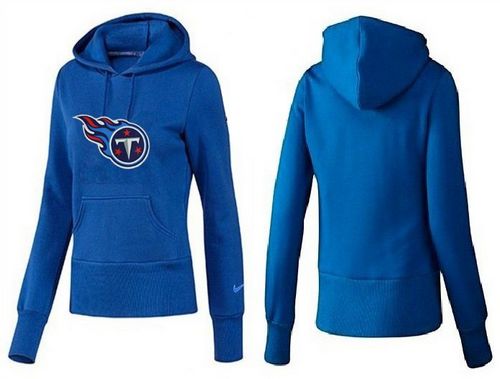 Women's Tennessee Titans Logo Pullover Hoodie Blue