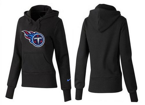 Women's Tennessee Titans Logo Pullover Hoodie Black