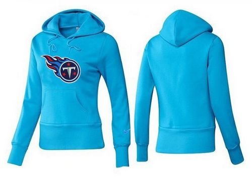 Women's Tennessee Titans Logo Pullover Hoodie Light Blue