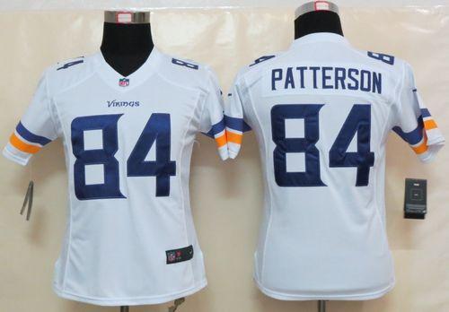  Vikings #84 Cordarrelle Patterson White Women's Stitched NFL Limited Jersey