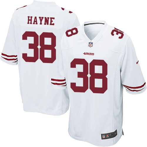  49ers #38 Jarryd Hayne White Youth Stitched NFL Elite Jersey