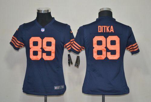  Bears #89 Mike Ditka Navy Blue 1940s Throwback Youth Stitched NFL Elite Jersey