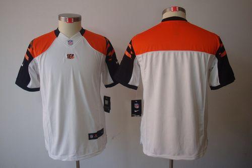  Bengals Blank White Youth Stitched NFL Limited Jersey