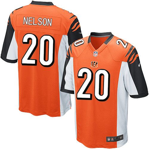  Bengals #20 Reggie Nelson Orange Alternate Youth Stitched NFL Elite Jersey