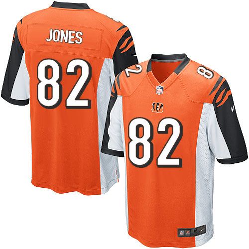  Bengals #82 Marvin Jones Orange Alternate Youth Stitched NFL Elite Jersey