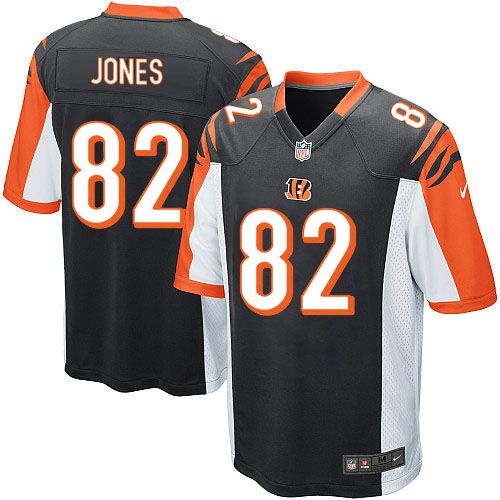  Bengals #82 Marvin Jones Black Team Color Youth Stitched NFL Elite Jersey
