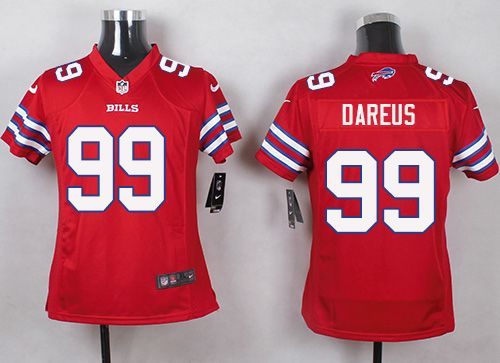  Bills #99 Marcell Dareus Red Youth Stitched NFL Limited Rush Jersey