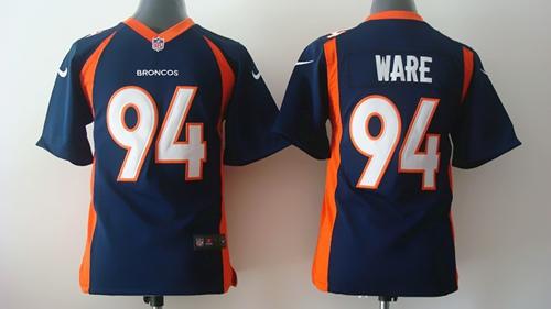  Broncos #94 DeMarcus Ware Blue Alternate Youth Stitched NFL New Elite Jersey