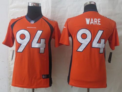  Broncos #94 DeMarcus Ware Orange Team Color Youth Stitched NFL New Limited Jersey