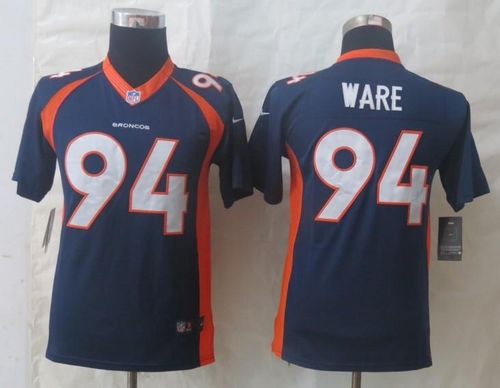  Broncos #94 DeMarcus Ware Blue Alternate Youth Stitched NFL New Limited Jersey
