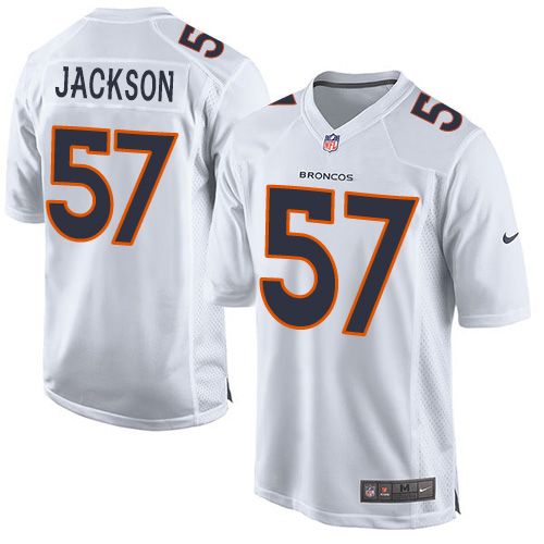  Broncos #57 Tom Jackson White Youth Stitched NFL Game Event Jersey