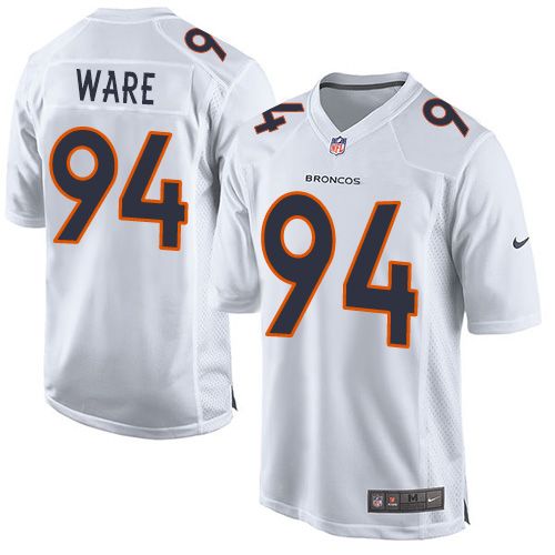  Broncos #94 DeMarcus Ware White Youth Stitched NFL Game Event Jersey