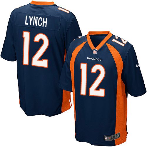  Broncos #12 Paxton Lynch Blue Alternate Youth Stitched NFL New Elite Jersey