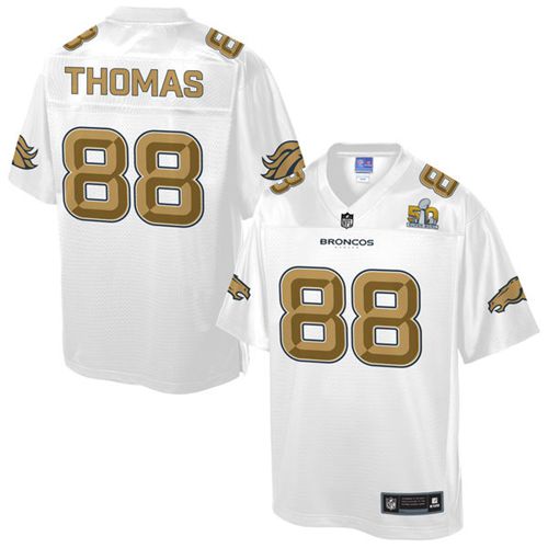 Broncos #88 Demaryius Thomas White Youth NFL Pro Line Super Bowl 50 Fashion Game Jersey