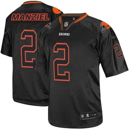  Browns #2 Johnny Manziel Lights Out Black Youth Stitched NFL Elite Jersey