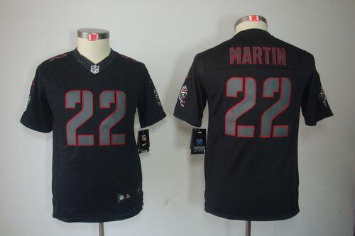  Buccaneers #22 Doug Martin Black Impact Youth Stitched NFL Limited Jersey