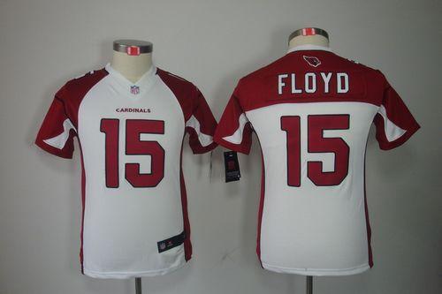  Cardinals #15 Michael Floyd White Youth Stitched NFL Limited Jersey