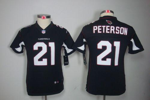  Cardinals #21 Patrick Peterson Black Alternate Youth Stitched NFL Limited Jersey