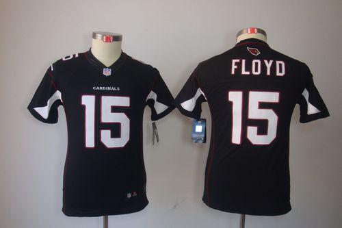  Cardinals #15 Michael Floyd Black Alternate Youth Stitched NFL Limited Jersey