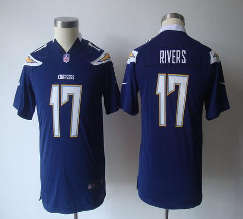 Chargers #17 Philip Rivers Navy Blue Team Color Youth NFL Game Jersey