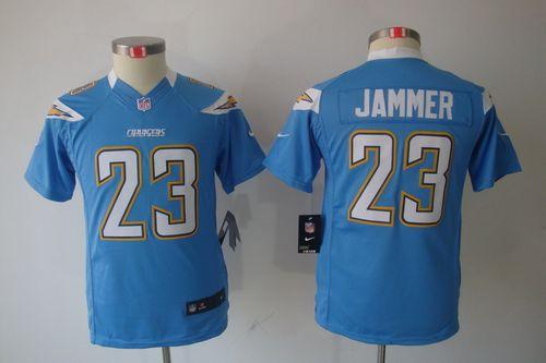  Chargers #23 Quentin Jammer Electric Blue Alternate Youth Stitched NFL Limited Jersey