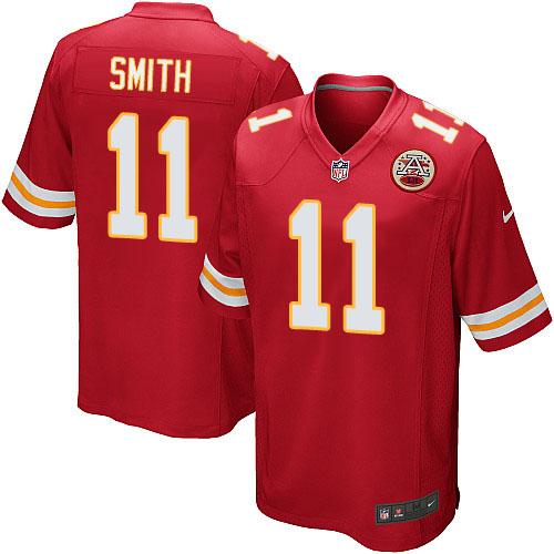  Chiefs #11 Alex Smith Red Team Color Youth Stitched NFL Elite Jersey
