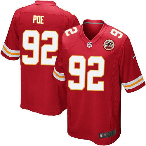  Chiefs #92 Dontari Poe Red Team Color Youth Stitched NFL Elite Jersey