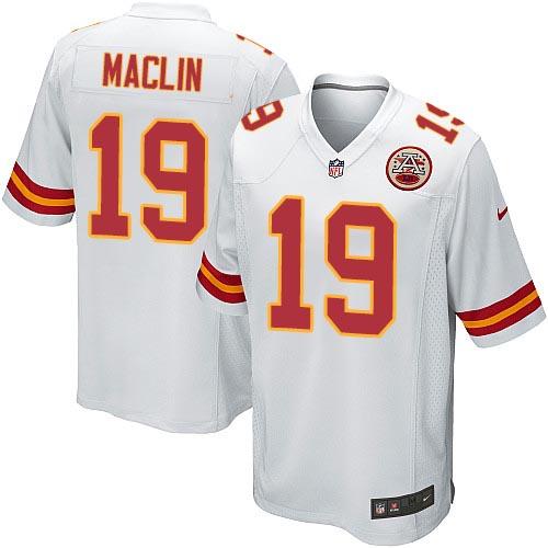  Chiefs #19 Jeremy Maclin White Youth Stitched NFL Elite Jersey