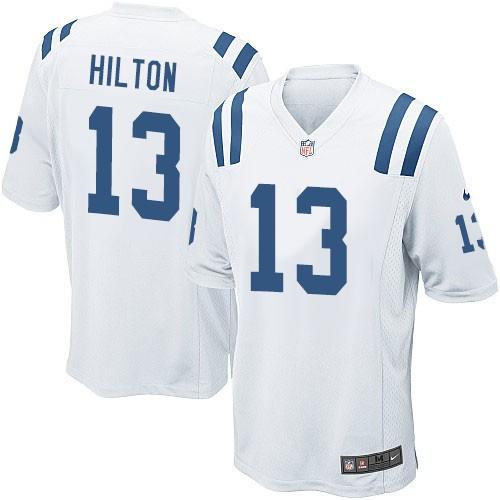  Colts #13 T.Y. Hilton White Youth Stitched NFL Elite Jersey