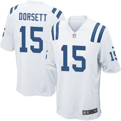  Colts #15 Phillip Dorsett White Youth Stitched NFL Elite Jersey
