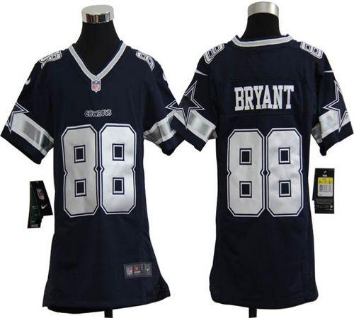  Cowboys #88 Dez Bryant Navy Blue Team Color Youth Stitched NFL Elite Jersey