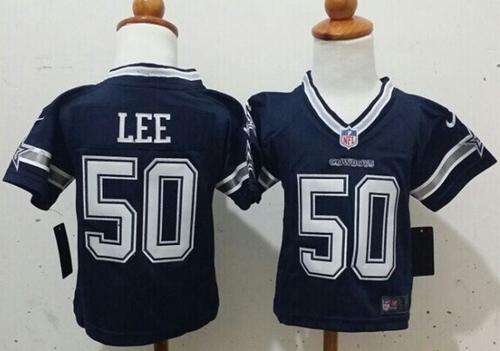 Toddler  Cowboys #50 Sean Lee Navy Blue Team Color Stitched NFL Elite Jersey