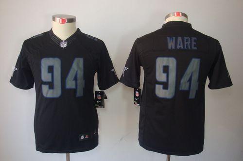  Cowboys #94 DeMarcus Ware Black Impact Youth Stitched NFL Limited Jersey