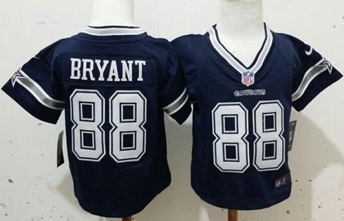 Toddler  Cowboys #88 Dez Bryant Navy Blue Team Color Stitched NFL Elite Jersey