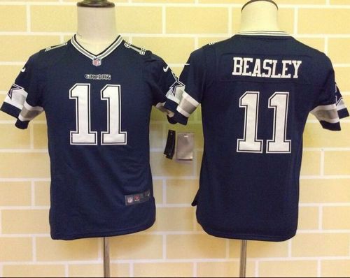  Cowboys #11 Cole Beasley Navy Blue Team Color Youth Stitched NFL Elite Jersey