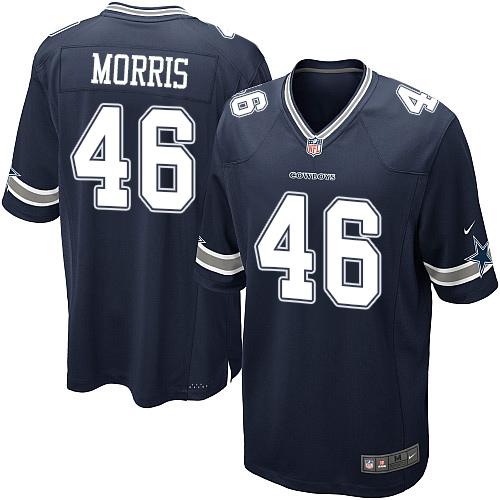  Cowboys #46 Alfred Morris Navy Blue Team Color Youth Stitched NFL Elite Jersey