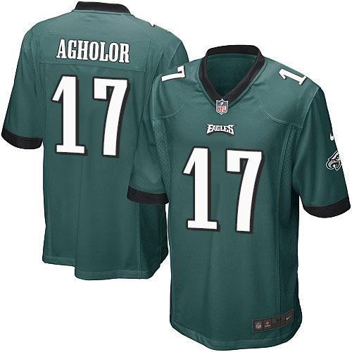  Eagles #17 Nelson Agholor Midnight Green Team Color Youth Stitched NFL Elite Jersey