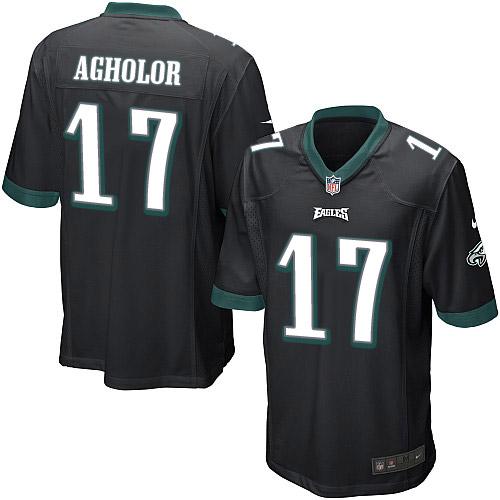  Eagles #17 Nelson Agholor Black Alternate Youth Stitched NFL Elite Jersey