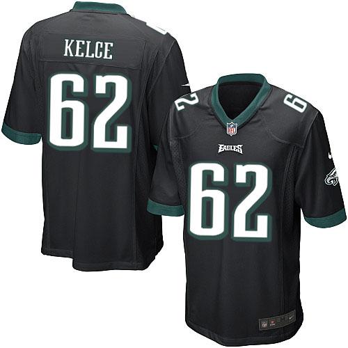Nike Eagles #62 Jason Kelce Black Alternate Youth Stitched NFL New ...