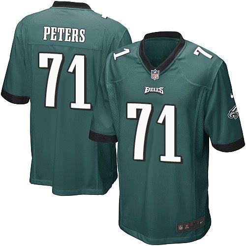  Eagles #71 Jason Peters Midnight Green Team Color Youth Stitched NFL New Elite Jersey
