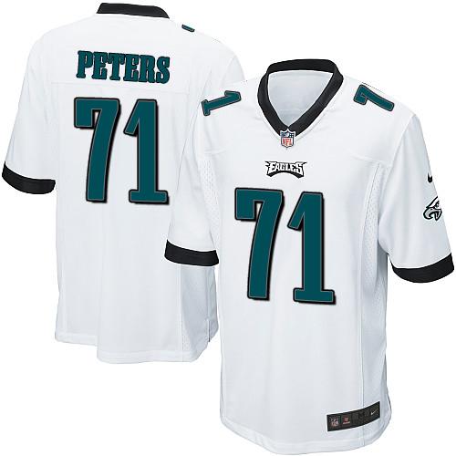  Eagles #71 Jason Peters White Youth Stitched NFL New Elite Jersey
