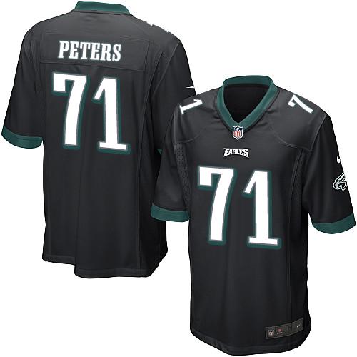  Eagles #71 Jason Peters Black Alternate Youth Stitched NFL New Elite Jersey