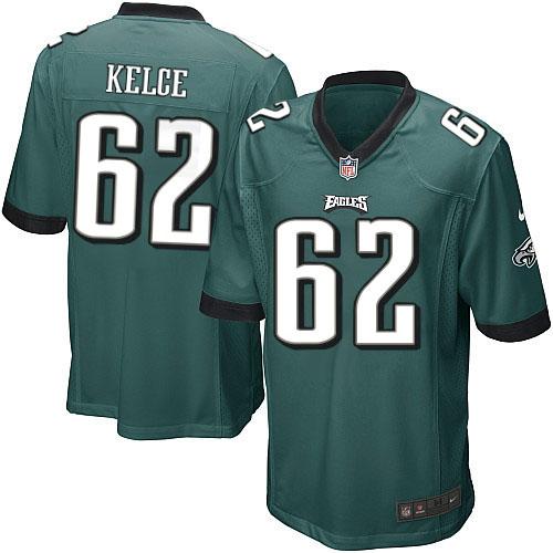  Eagles #62 Jason Kelce Midnight Green Team Color Youth Stitched NFL New Elite Jersey
