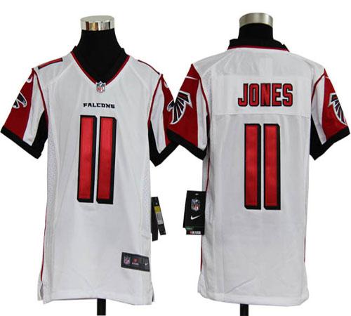  Falcons #11 Julio Jones White Youth Stitched NFL Elite Jersey