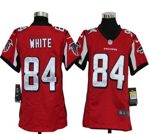  Falcons #84 Roddy White Red Team Color Youth Stitched NFL Elite Jersey